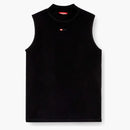 Diesel (W) T-MOKKY-SL-Microdive Mock Neck Ribbed tank Top Black