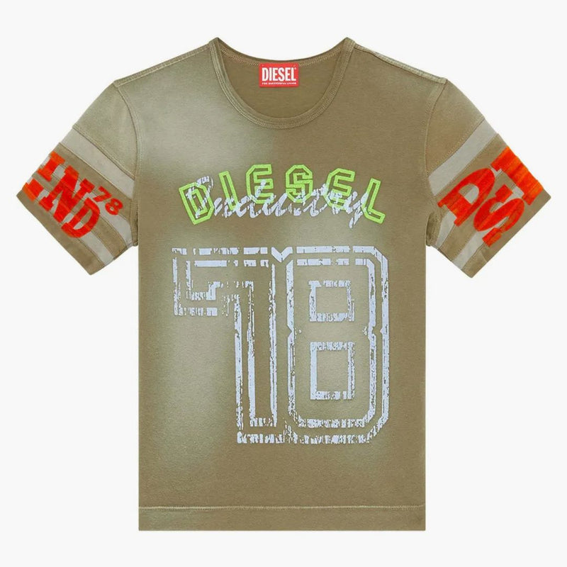 Diesel (w) T-uncusl T-shirt Light Brown