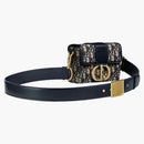 Dior 30 MontAigne Box Bag Oblique Jacquard Blue