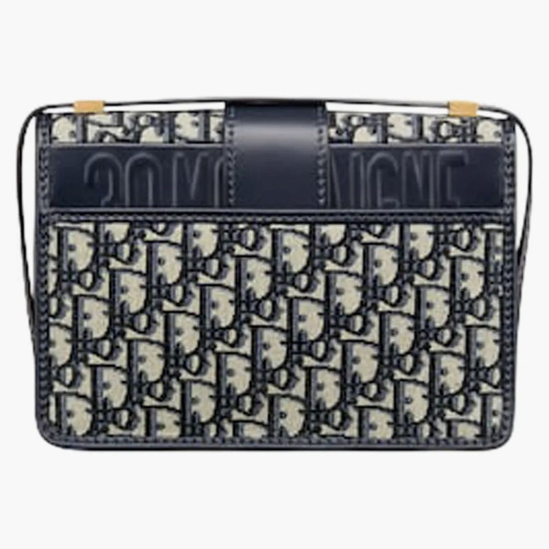 Dior 30 Montaigne Spall Bag Dior Oblique Jacquard Blue