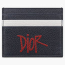 Dior And Shawn Flat Card Holder Navy