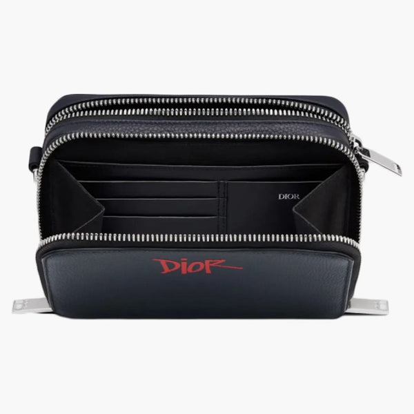 Dior and Shawn Pouch with Shoulder Strap Navy