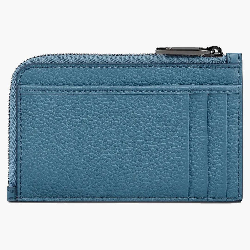 Porta della carta zippato di Dior e Shawn (slot a 3 carte) blu