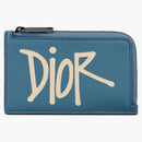 Dior And Shawn Zipped Card Holder (3 Card Slot) Blue