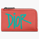 Dior And Shawn Zipped Card Holder (3 Card Slot) Coral