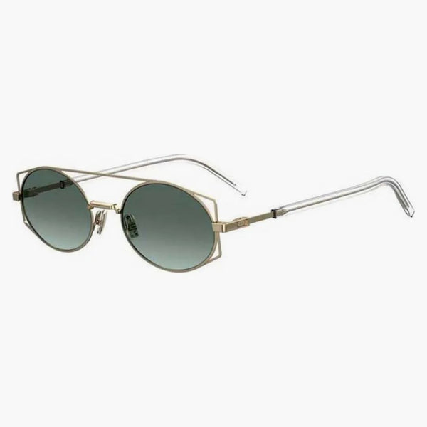 Dior arkitektoniska solglasögon Gold Green (J5G8Z)