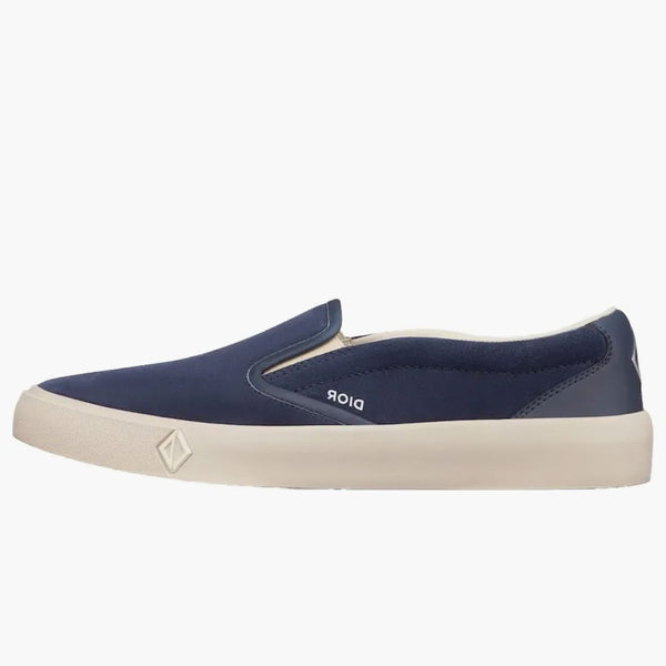 Dior B101 Slip-on granatowy zamsz łydek