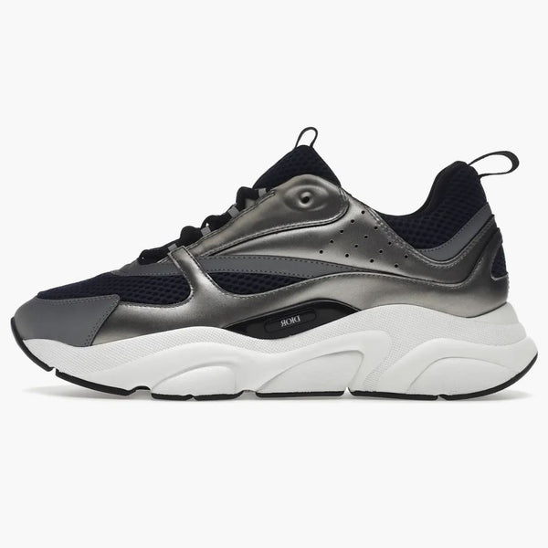 Dior B22 Blue Technical Mesh Tone Srebrny biały