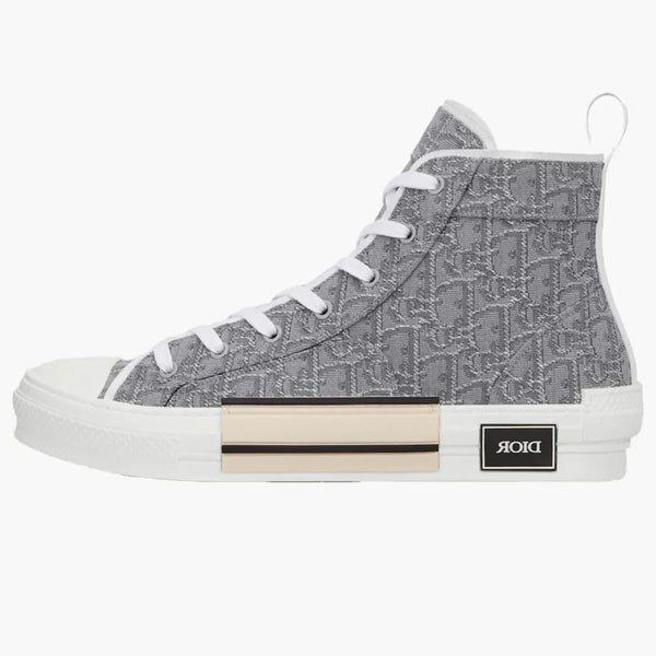 Dior B23 High-top Ruthenium-colored Oblique Jacquard