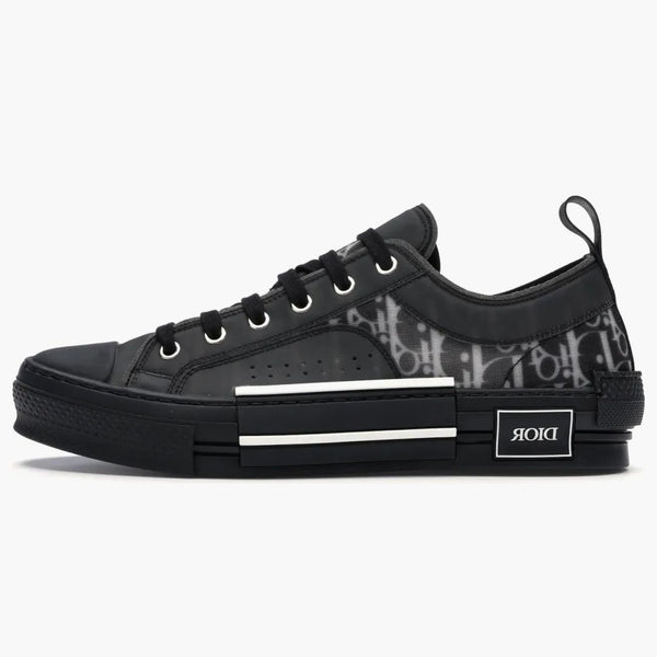 Dior B23 Low Nejlepší plátno šikmé černé