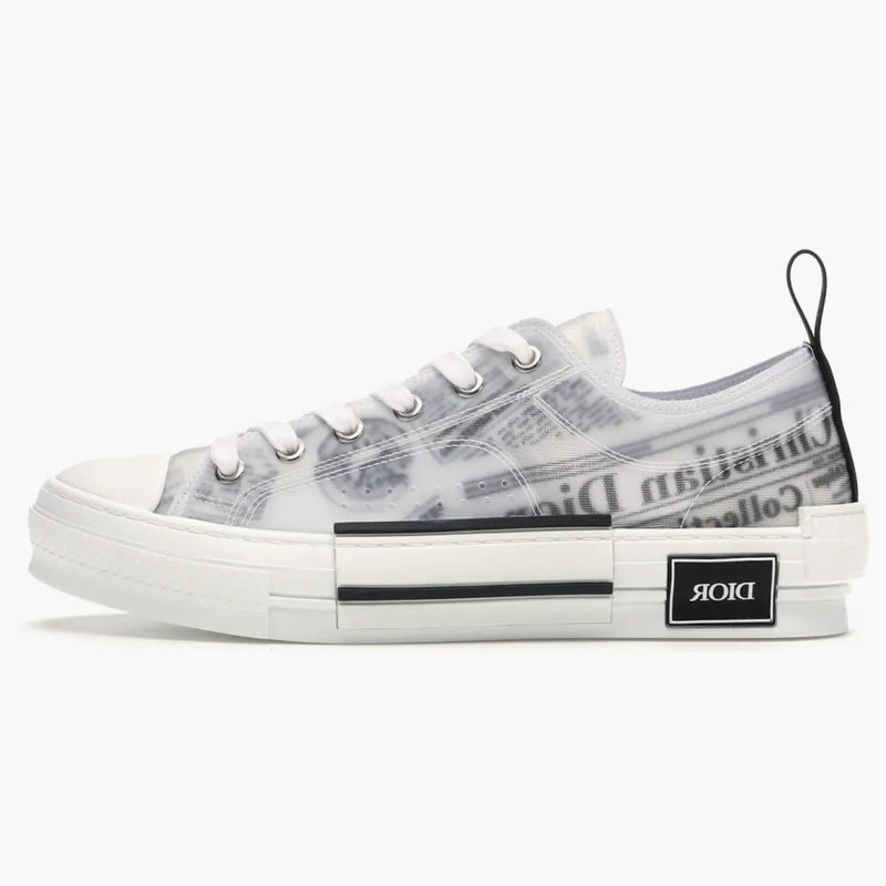 Dior B23 Low Top Daniel Asham Newspaper