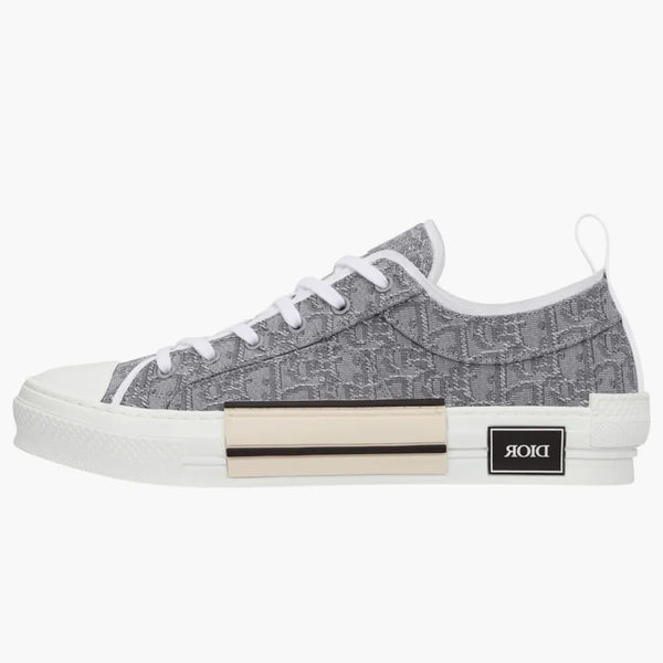 Dior B23 Low Top Ruthenium Metallic Thread Dior šikmý Jacquard
