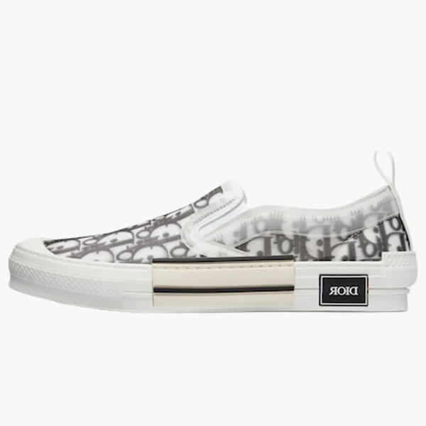 Dior B23 Slip On Black White Dior Oblique Canvas