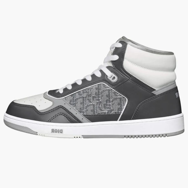 Dior B27 High Anthracite White Dior Oblique Jacquard Ruthenium Metallic Threads