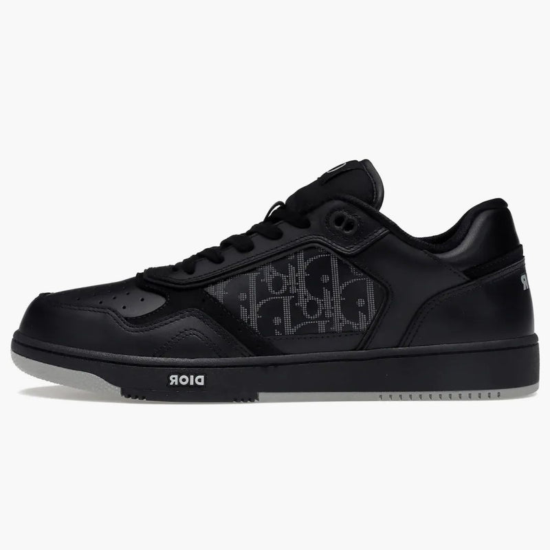Dior B27 Low Black Dior Oblique Galaxy Leather Gray
