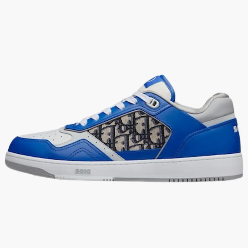 Dior B27 Low Blue Gray White Beige Dior Oblique Jacquard