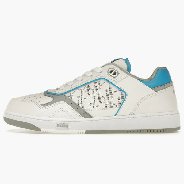 Dior B27 Low Biały jasnoniebieski