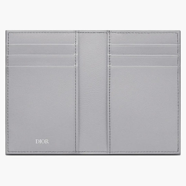 Dior Bi-Fold Card Holder Oblique Galaxy Gray