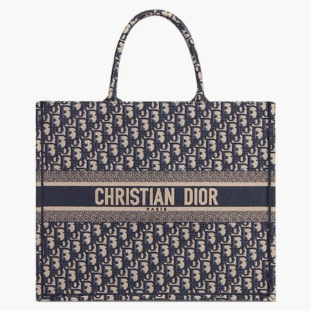 Dior Book Tote Oblique Navy Blue