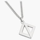 Dior Cd Diamond Pendant Necklace Silver