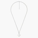 Dior Cd Diamond Pendant Necklace Silver