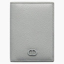 Dior Cd Icon Bi-fold Card Holder Gray
