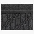 Dior Card Holder (6 Card Slot) Oblique Jacquard Black