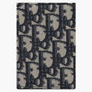Dior Card Holder Bi-Fold Oblique Jacquard Beige/Black