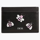 Dior X Kaws Card Holder Pink Bees Black