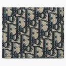 Kompaktní peněženka Dior Beige a Black Dior šikmý Jacquard