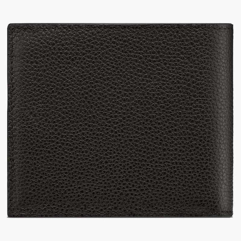 Dior Essentials Wallet Black Grained Calfskin With Cd Icon Signature