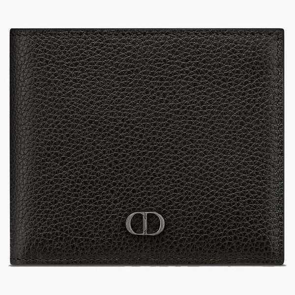 Dior Essentials Wallet Black Grained Calfskin with CD ICON Signature