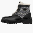 Dior Explorer Ankle Boot Black Beige Black Dior Oblique Jacquard