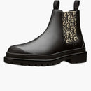 Dior Explorer Chelsea Boot Black Beige Black Dior Oblique Motif