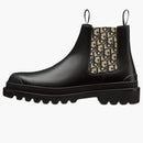 Dior Explorer Chelsea Boot Black Beige Black Dior Oblique Motif