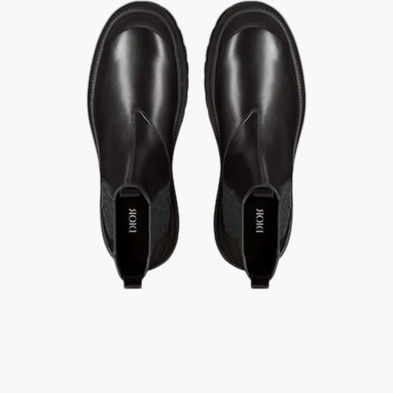 Dior Explorer Chelsea Boot Black Black Dior Oblique Motif