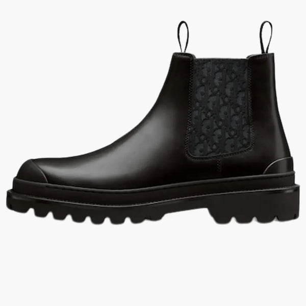 Dior Explorer Chelsea Boot Black Black Dior Oblique Motif