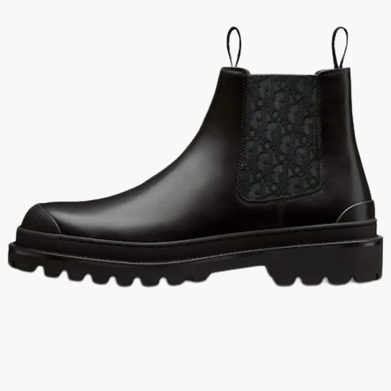 Dior Explorer Chelsea Boot Black Black Dior Oblique Motif