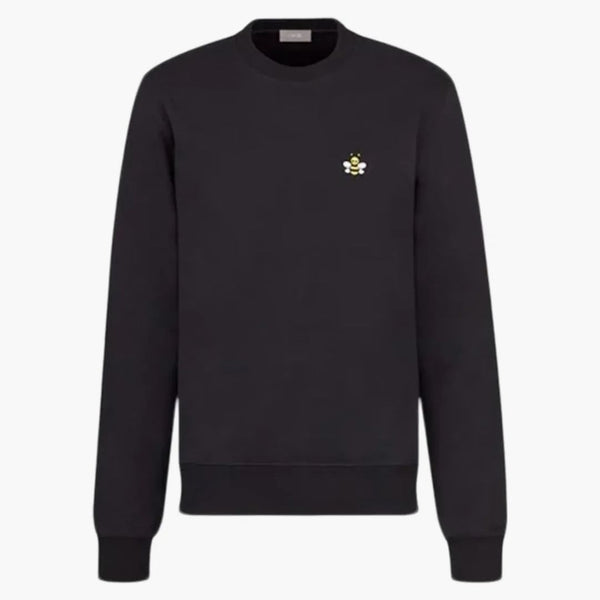 Dior Kaw's Bee Logo Crewneck Sweatshirt Black