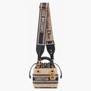 Dior Mini Lady Dior Bag Natural Wicker/Blue