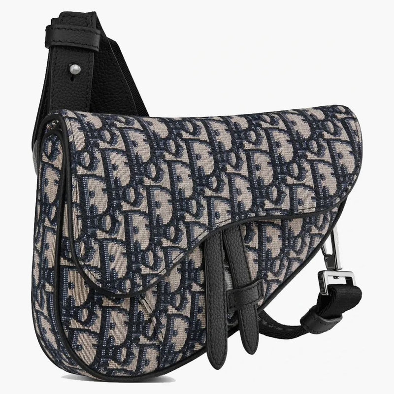 Bag di Dior Mini Saddle Oblique Jacquard Beige/Black
