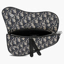 Dior Mini Saddle Bag Oblique Jacquard Beige/Black