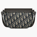 Dior Mini Saddle Messenger Bag with Flap Bege and Black Dior Oblique Jacquard with Black
