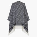 Dior Oblique Cashmere Poncho Navy Blue