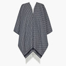 Dior Oblique Cashmere Poncho Navy Blue