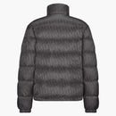 Dior Oblique Down Jacket Gray Nylon Jacquard