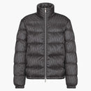 Dior Oblique Down Jacket Gray Nylon Jacquard