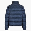 Dior Oblique Down Jacket Navy Blue Technical Jacquard
