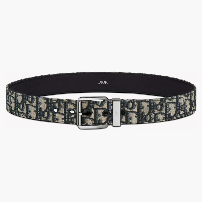 Dior Oblique Jacquard Belt Beige/black