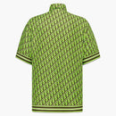Dior Oblique Pixel Short-sleeved Shirt Fluorescent Green/khaki